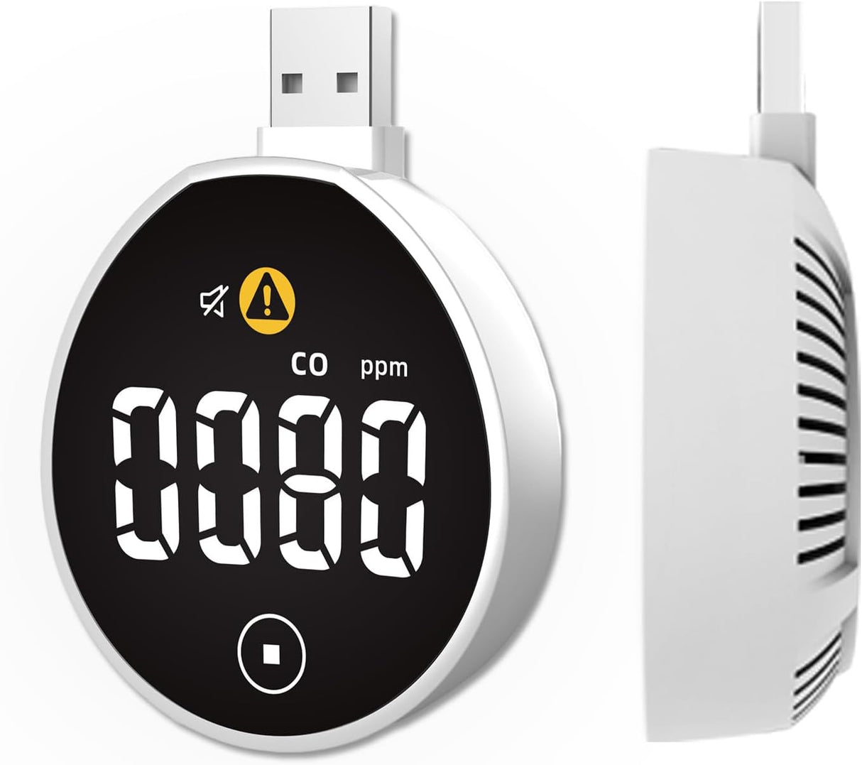 LSENLTY USB Carbon Monoxide Detectors for Car RV Camping-PTH-21D