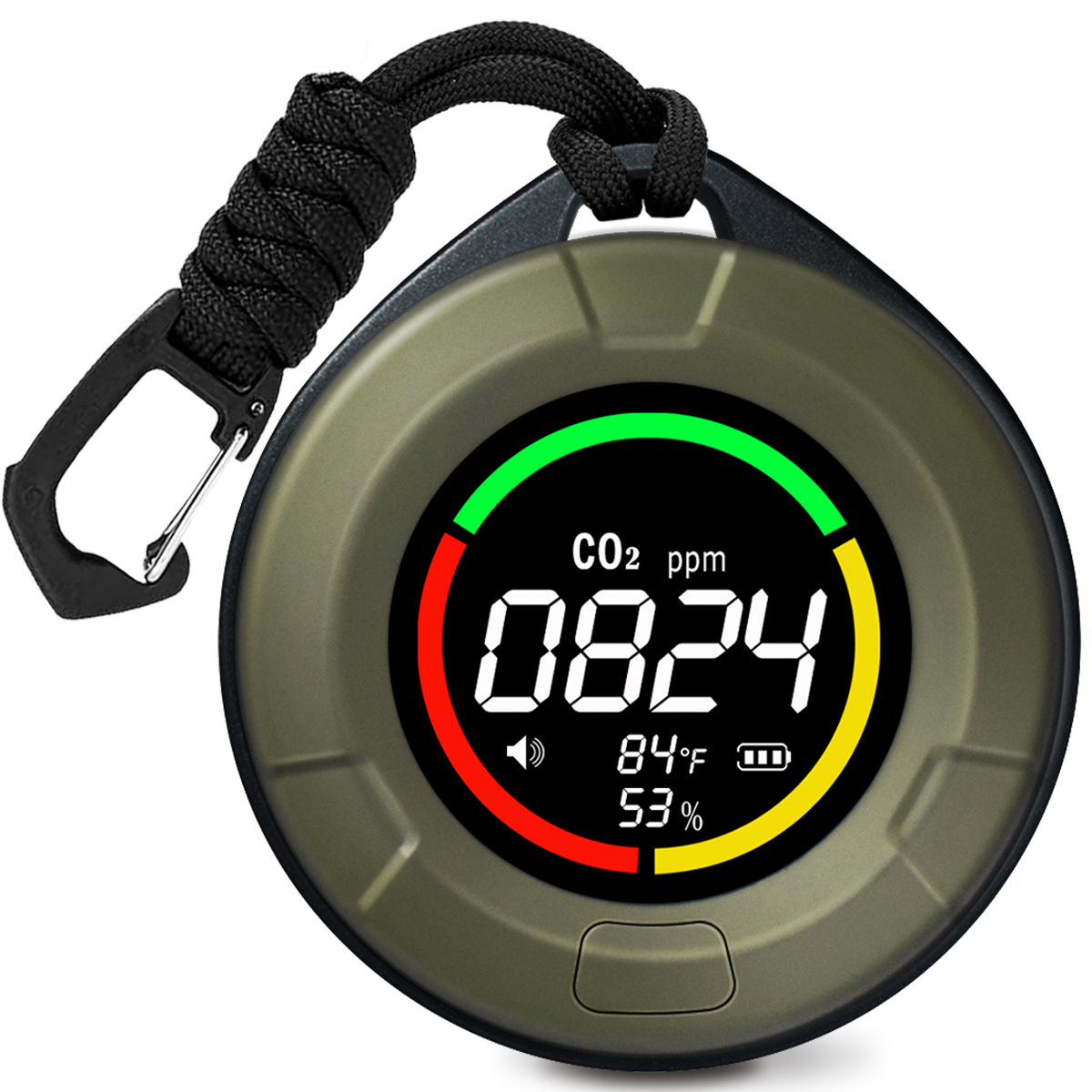 LSENLTY Portable Carbon Dioxide Detectors for Home RV Hotel-PTH-10C