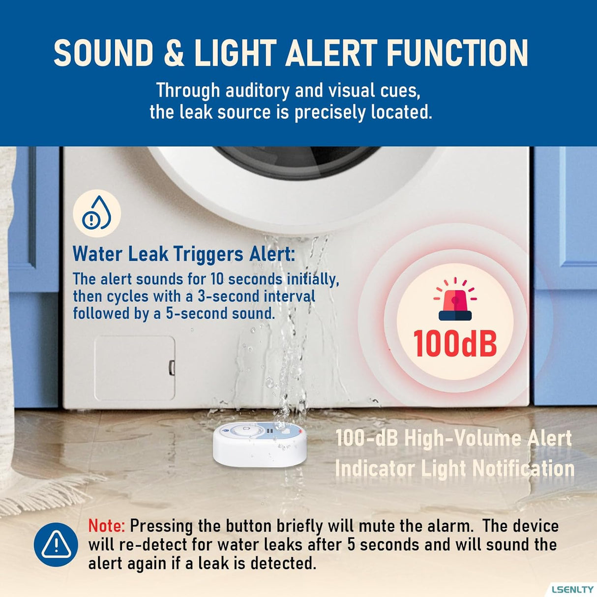 LSENTLY Water Leak Detector-L6201