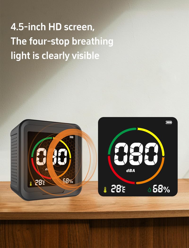 LSENLTY Upgraded 3-in-1 Decibel Meter for Home-PTH-9S