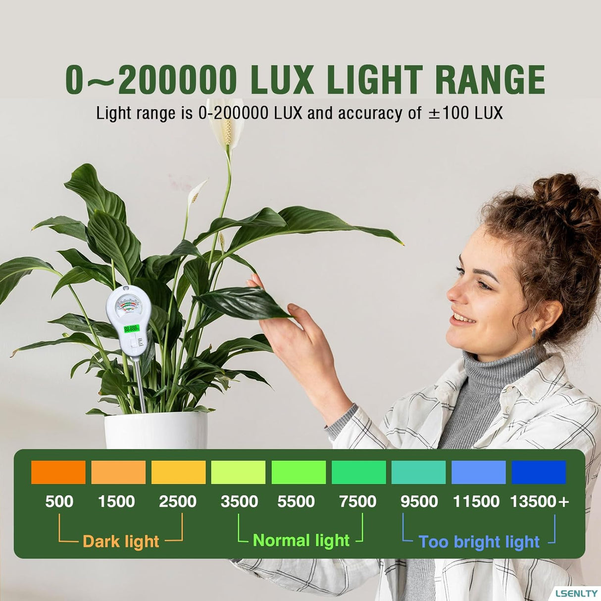 LSENLTY 6-in-1 Soil Moisture Meter-WB-ST09