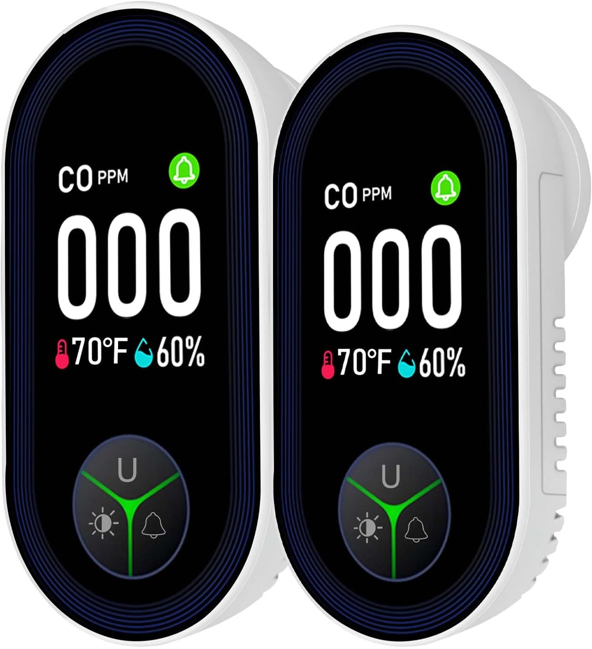 LSENLTY Carbon Monoxide Detectors with HD Screen Display-PTH-24D