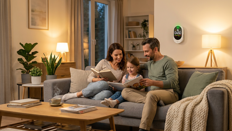 🌬️ Breathe Fresher Air, Think More Clearly: CO₂ + Temperature + Humidity, All on One Screen