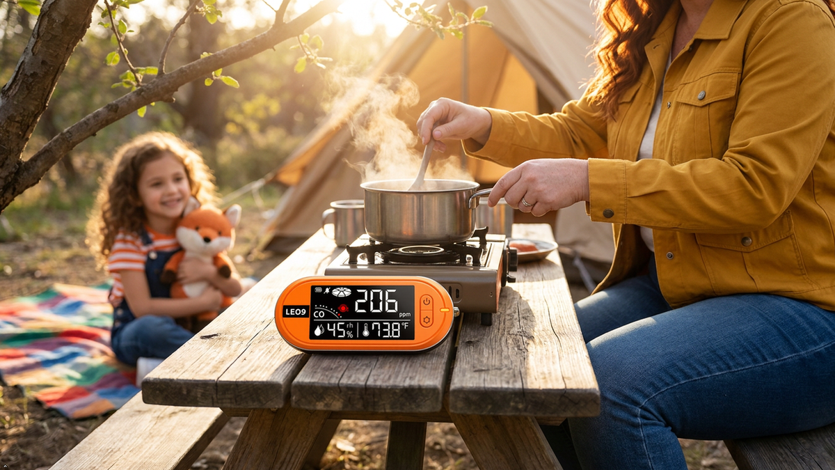 🏕️ Camping, Road Trips, Vanlife—This Portable CO Detector Goes Everywhere You Do