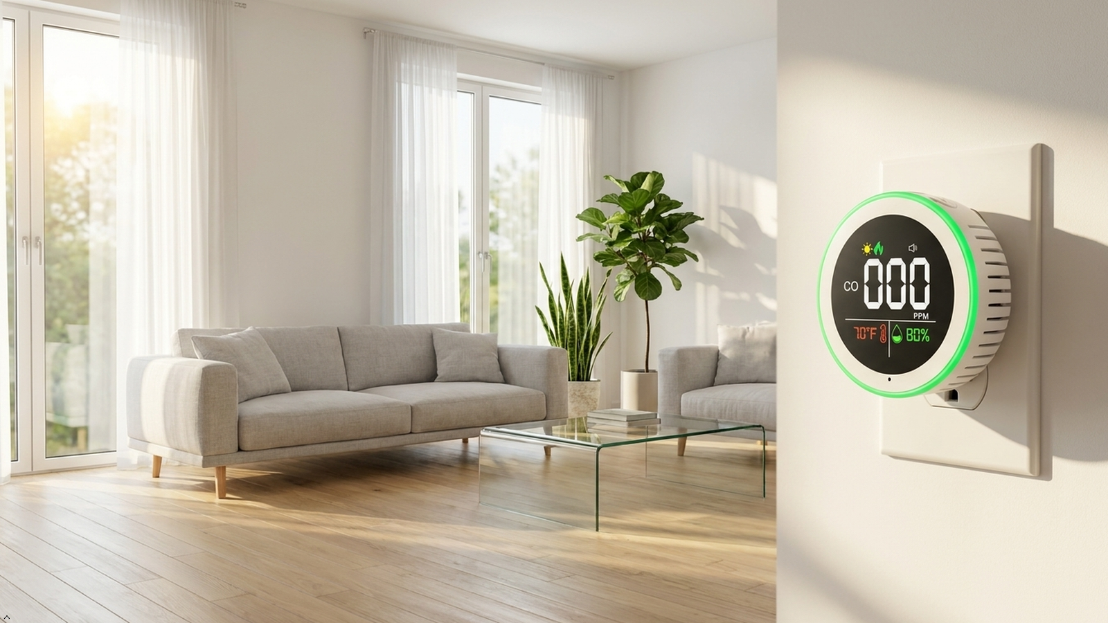 3-in-1 plug-in carbon monoxide detector that doubles as an ambient light! 🎨🔌
