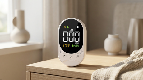 LSENLTY Portable 3-in-1 CO Detector Dual Power Supply Mode