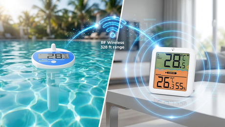 LSENLTY 328ft Smart Remote Pool Thermometer