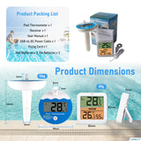 LSENLTY IP68 Waterproof Wireless Pool Thermometer (328ft Remote)