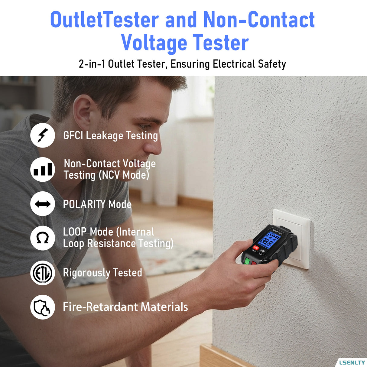 LSENLTY 2-in-1 Outlet Test