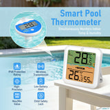 LSENLTY IP68 Waterproof Wireless Pool Thermometer (328ft Remote)