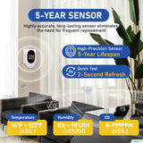 LSENLTY Plug-in CO Detector with Backup Battery L6098