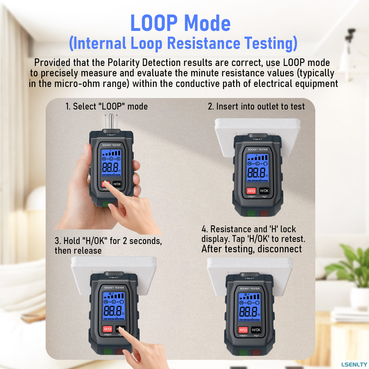 LSENLTY 2-in-1 Outlet Test