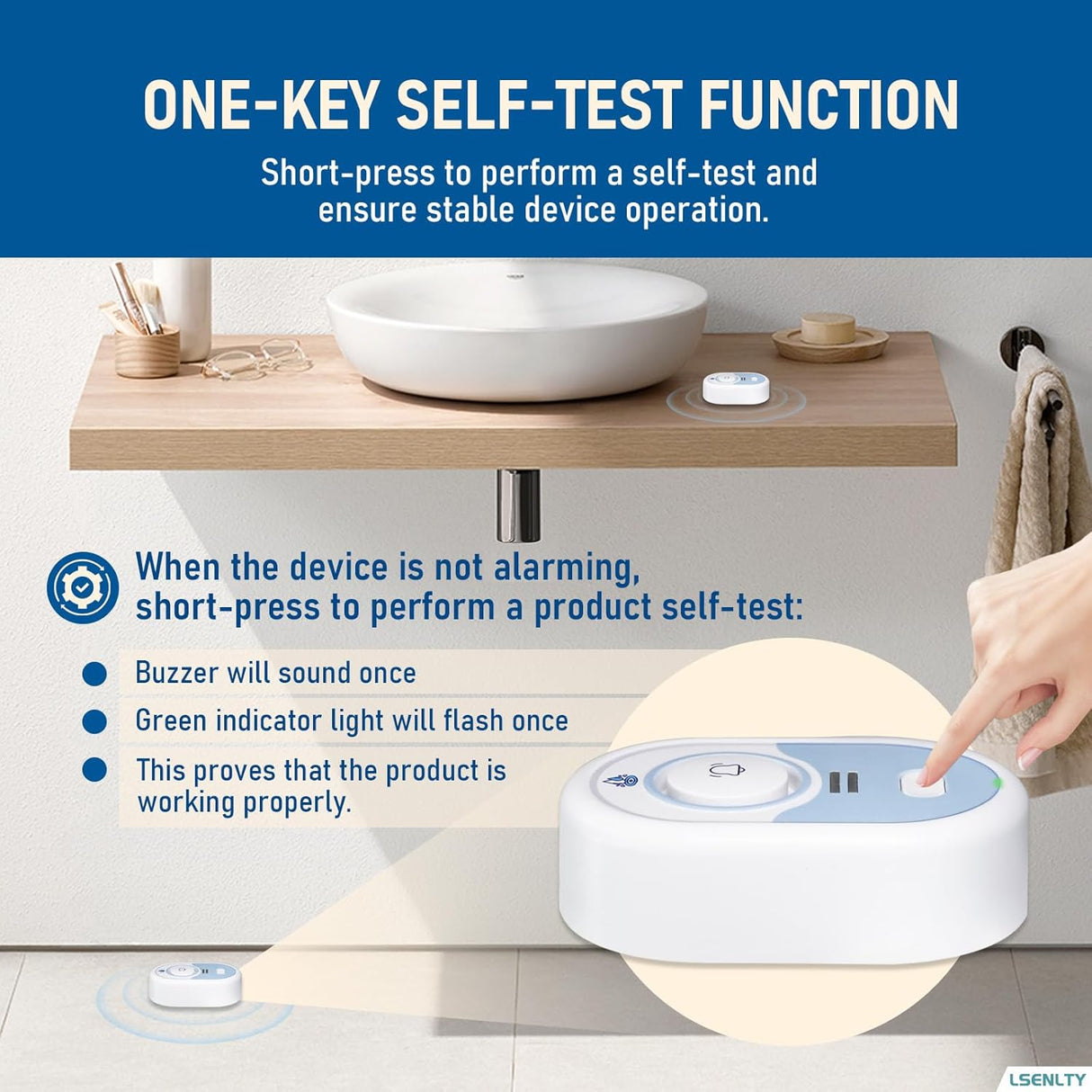LSENTLY Water Leak Detector-L6201