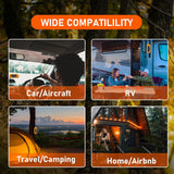 The LSENLTY portable carbon monoxide detector is suitable for use in RVs, campsites, homes, hotels, and other settings