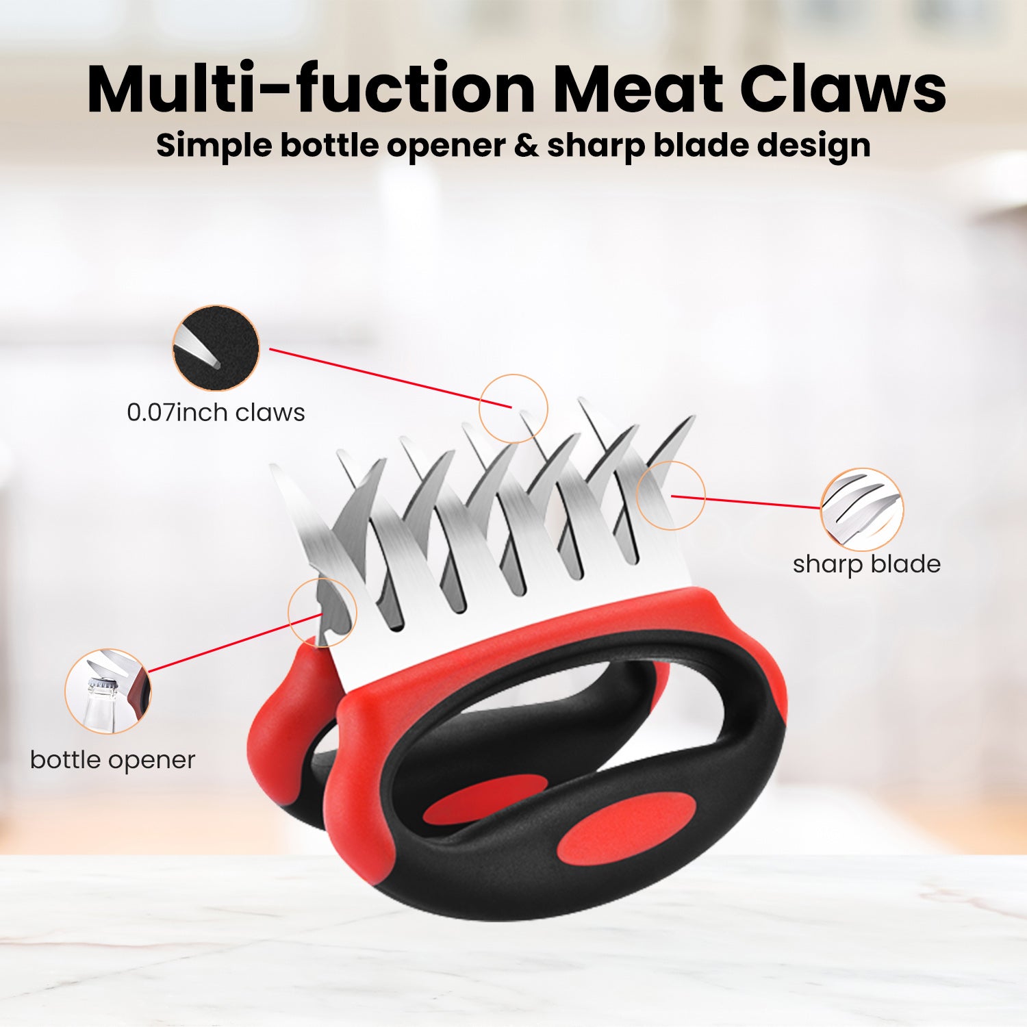 Dalstrong Meat Shredding Claws - Multi-Use Shredding Tool - X2 - Premium HC Stainless Steel - G10 Handles - BBQ
